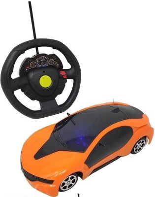 Toys World 3D Fast Steering Remote Car(Orange)