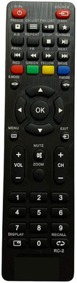 HDF Remote Control Compatible For  LCD/LED TV. REC650 Reconnect Remote Controller(Black)