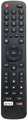 HDF Remote Control Compatible For  LCD/LED TV. YT-NFLXFNC Lloyd Smart Remote Controller(Black)