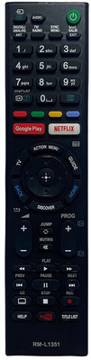HDF Remote Control Compatible For  LCD/LED TV. (No Voice Command) No. 845 Sony Smart Remote Controller(Black)