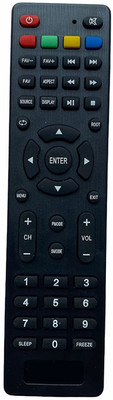 HDF Compatible for Intex LCD LED TV Remote Control Compatible For  LCD/LED TV. 3210 Intex Remote Controller(Black)