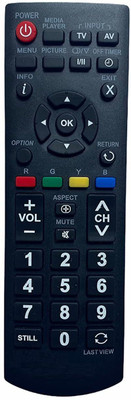HDF Remote Control Compatible For  LCD/LED TV. URC401 Panasonic Remote Controller(Black)