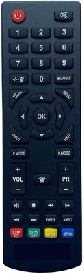 HDF Remote Control Compatible For  LCD/LED TV. KD676 Kodak Remote Controller(Black)