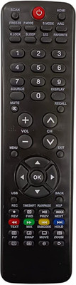 HDF Remote Control Compatible For  LCD/LED TV. HTR-D18A (with USB Function) Haier Remote Controller(Black)