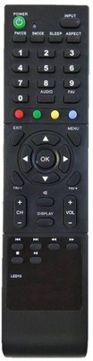 HDF Remote Control Compatible For  LCD/LED TV. 6 Funai Remote Controller(Black)