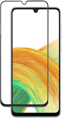 ISAAK Edge To Edge Tempered Glass for Samsung Galaxy A33 5G Edge to Edge, Full Glue, 11D Tempered Glass(Pack of 1)