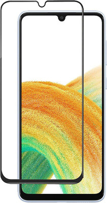 ISAAK Edge To Edge Tempered Glass for Samsung Galaxy A33 5G Edge to Edge, Full Glue, 11D Tempered Glass(Pack of 1)