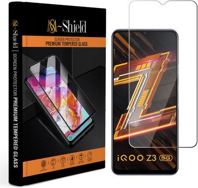 MS-Shield Edge To Edge Tempered Glass for iQOO Z3 5G(Pack of 1)