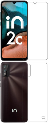 wooden craft Front and Back Tempered Glass for Micromax IN 2C {Flexible}, E6533, IN 2C(Pack of 2)