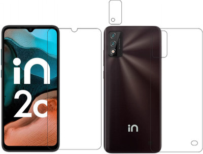 wooden craft Front and Back Tempered Glass for Micromax IN 2C {Flexible}, E6533, IN 2C(Pack of 3)