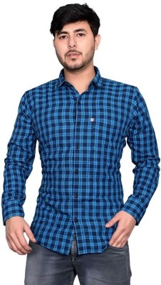 sp enterprise Men Checkered Casual White Shirt