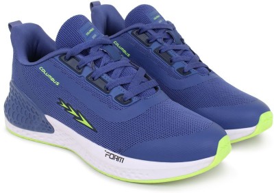 COLUMBUS FLASH R.Slate/Parrot Green Sports Running Shoes For Men(Blue , 6)