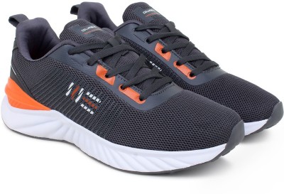 COLUMBUS CYCLONE Grey/Orange Sports Running Shoes For Men(Grey, Orange)