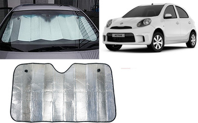 FINCOSTA Dashboard Sun Shade For Nissan Micra Active(Silver)