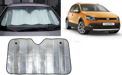 FINCOSTA Dashboard Sun Shade For Volkswagen Polo(Silver)