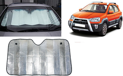 FINCOSTA Dashboard Sun Shade For Toyota Etios Cross(Silver)