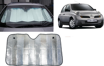 FINCOSTA Dashboard Sun Shade For Nissan Micra(Silver)