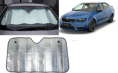 FINCOSTA Dashboard Sun Shade For Skoda Octavia(Silver)