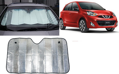 FINCOSTA Dashboard Sun Shade For Nissan Micra(Silver)