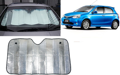 FINCOSTA Dashboard Sun Shade For Toyota Etios Liva(Silver)