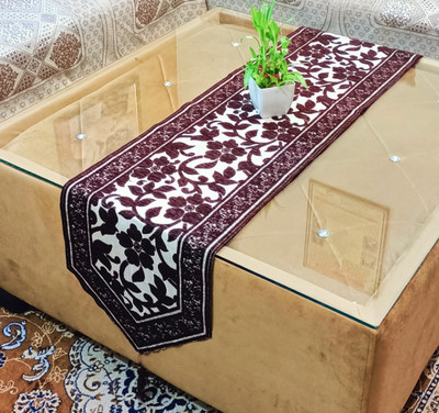 Clothloom Brown 178 cm Table Runner(Cotton)