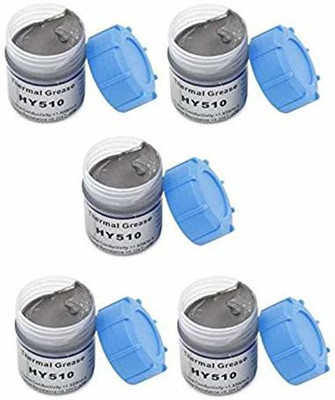 RAREGEAR Silicone Heatsink Compounds Cooling Processor CPU Graphics (Pack of 5) 10 Grams Carbon Based Thermal Paste(10 g 1.93 W/mK)