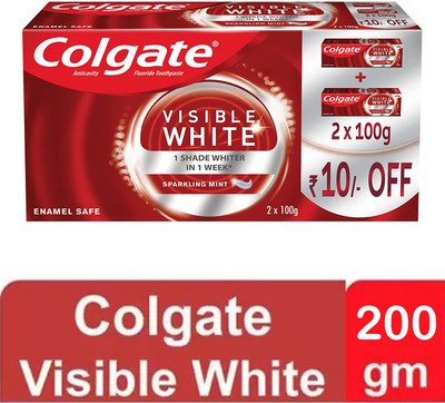 Colgate VISIBLE WHITE 1 Shade Whiter In 1 Week @ Toothpaste(200 g)