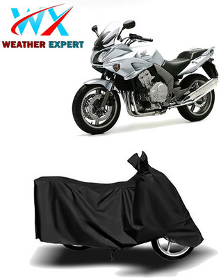WEATHER EXPERT Waterproof Two Wheeler Cover for Honda(CBF 1000, Black)