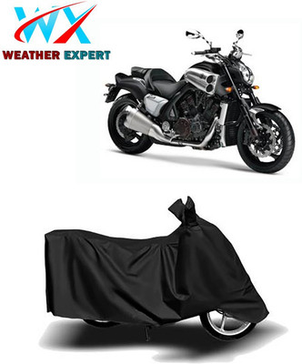 WEATHER EXPERT Waterproof Two Wheeler Cover for Yamaha(VMAX, Black)