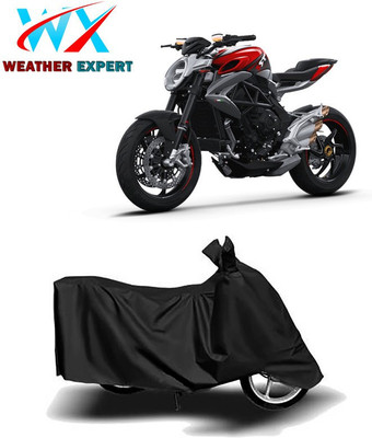 WEATHER EXPERT Waterproof Two Wheeler Cover for MV Agusta(Brutale, Black)