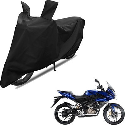 RiderShine Two Wheeler Cover for Bajaj(Pulsar AS 150, Black)