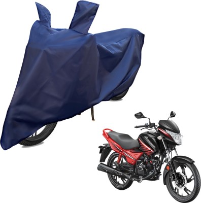 RiderShine Two Wheeler Cover for Hero(Glamour FI, Blue)