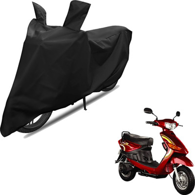 RiderShine Two Wheeler Cover for Indus(Yo Spark, Black)