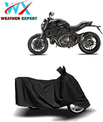 WEATHER EXPERT Two Wheeler Cover for Ducati(Monster 82, Black)