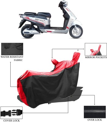 KEDIT Two Wheeler Cover for Hero(Electric NYX e5, Red, Black)