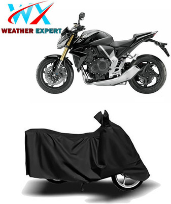 WEATHER EXPERT Waterproof Two Wheeler Cover for Honda(CB1000R Plus, Black)