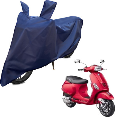 RiderShine Two Wheeler Cover for Piaggio(Vespa VXL 150, Blue)