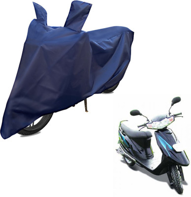 RiderShine Two Wheeler Cover for TVS(Teenz, Blue)