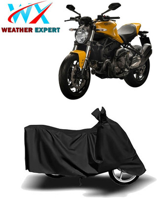 WEATHER EXPERT Waterproof Two Wheeler Cover for Ducati(Monster 821, Black)