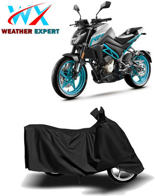 WEATHER EXPERT Waterproof Two Wheeler Cover for CFMoto(300NK, Black)