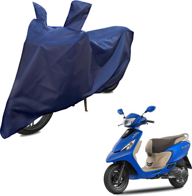 RiderShine Two Wheeler Cover for Piaggio(Vespa LX 125, Blue)