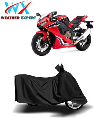 WEATHER EXPERT Waterproof Two Wheeler Cover for Honda(CBR 1000RR, Black)