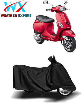 WEATHER EXPERT Waterproof Two Wheeler Cover for Vespa(Vespa SXL 150, Black)