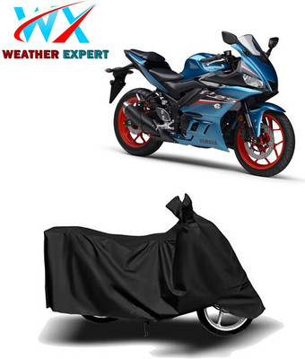 WEATHER EXPERT Waterproof Two Wheeler Cover for Yamaha(YZF R25, Black)