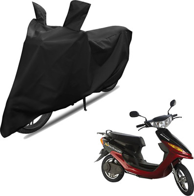RiderShine Two Wheeler Cover for Indus(Yo Electron, Black)