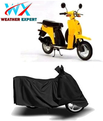 WEATHER EXPERT Waterproof Two Wheeler Cover for Bajaj(Sunny, Black)
