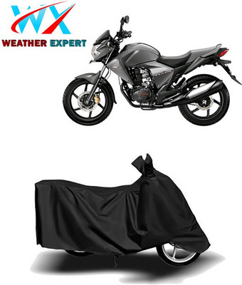 WEATHER EXPERT Waterproof Two Wheeler Cover for Honda(Dazzler, Black)