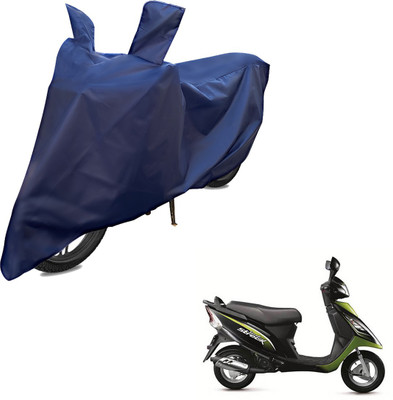RiderShine Two Wheeler Cover for TVS(Scooty Streak, Blue)