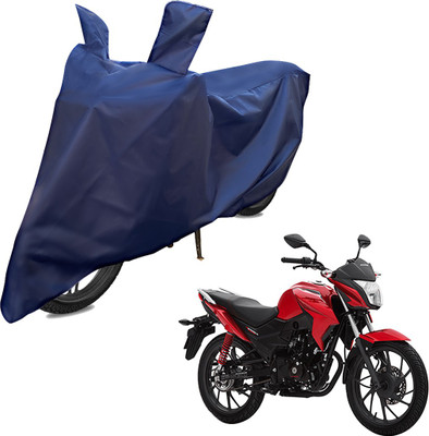 RiderShine Two Wheeler Cover for Honda(Unicorn Dazzler, Blue)