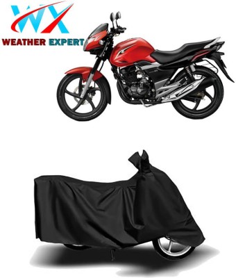 WEATHER EXPERT Waterproof Two Wheeler Cover for Suzuki(GS 150R, Black)